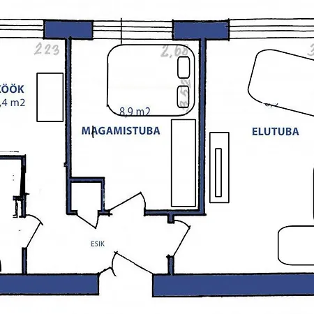 Mai 25-11, 2 Rooms, Free Parking * 페르누